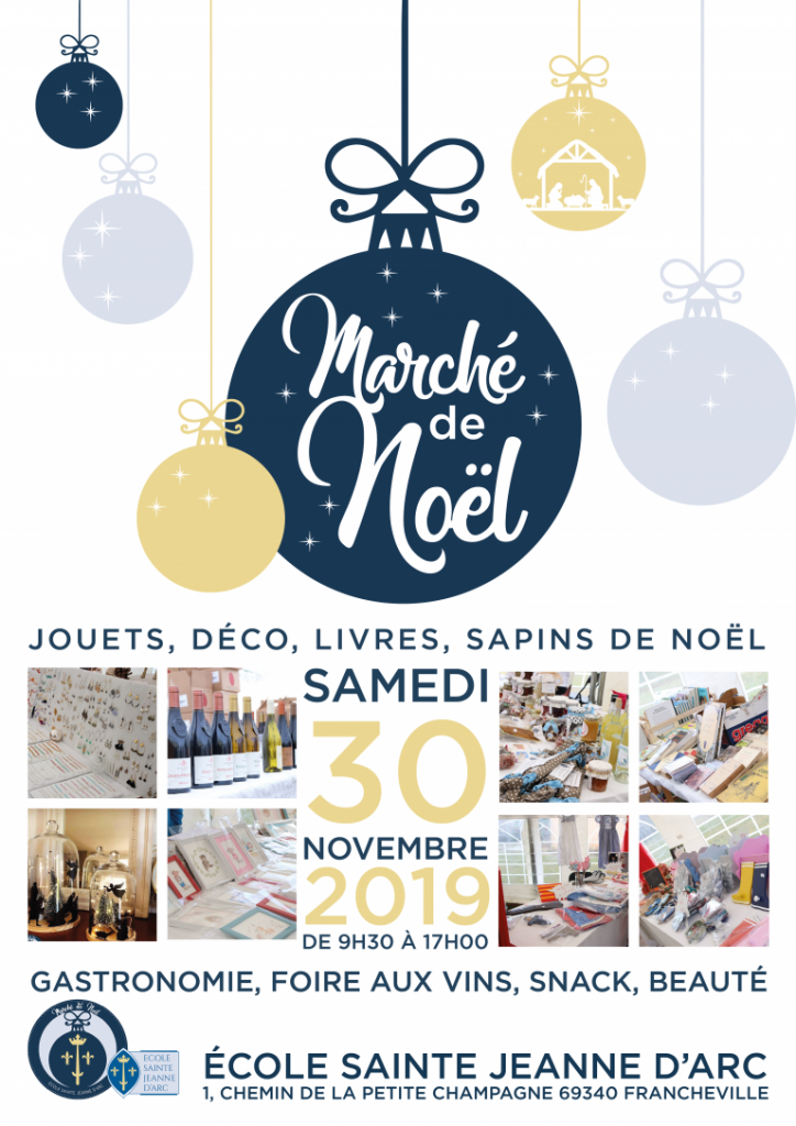 Marché de Noël 2019 Ecole Sainte Jeanne d'Arc (Francheville